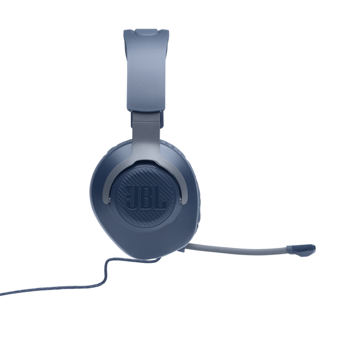JBL Quantum 100 - Blue - Wired over-ear gaming headset with flip-up mic - Detailshot 6 image number null